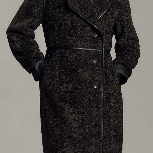 Anthropologie Avec Les Filles Tailored Sherpa Teddy Coat Jacket - Picture 15 of 15